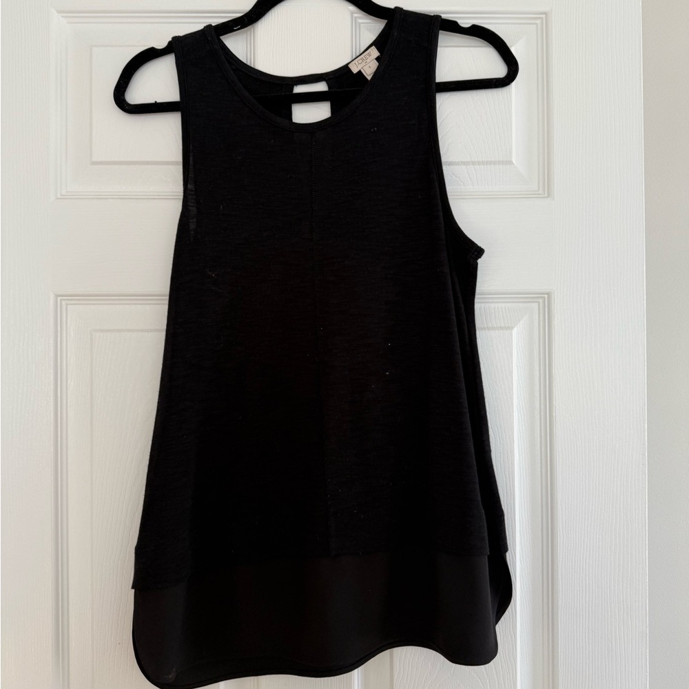 Jcrew sleeveless size S double shirt